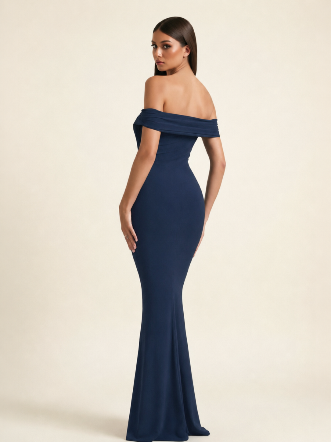 Off-the-Shoulder Mermaid Evening Dress