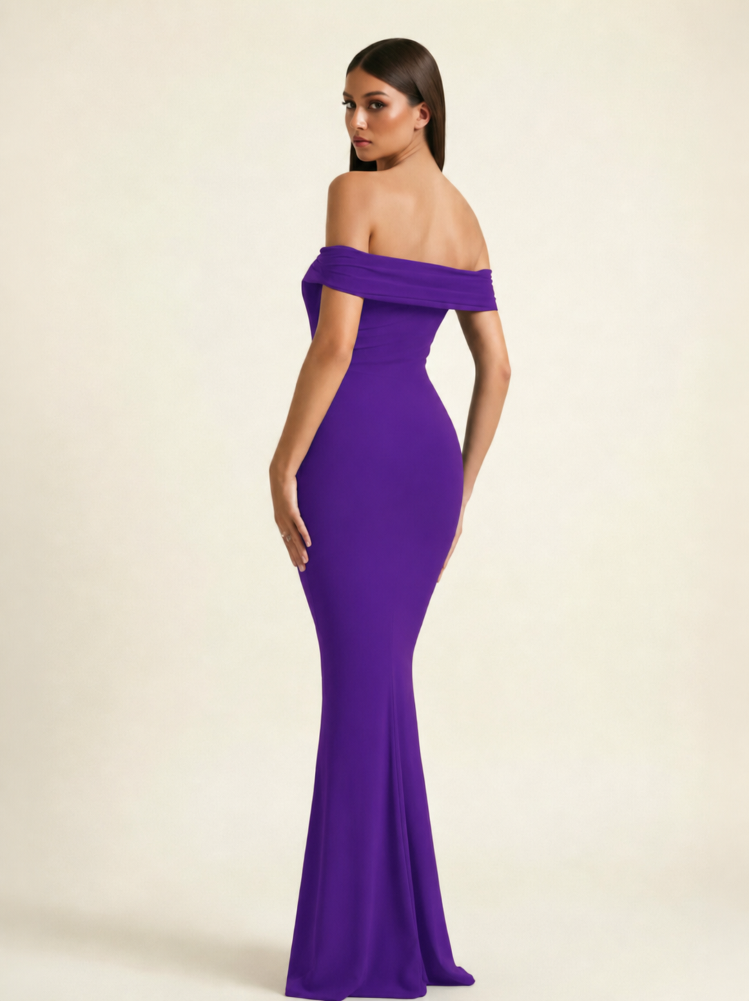 Off-the-Shoulder Mermaid Evening Dress