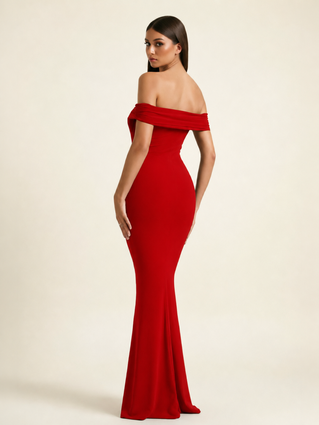 Off-the-Shoulder Mermaid Evening Dress