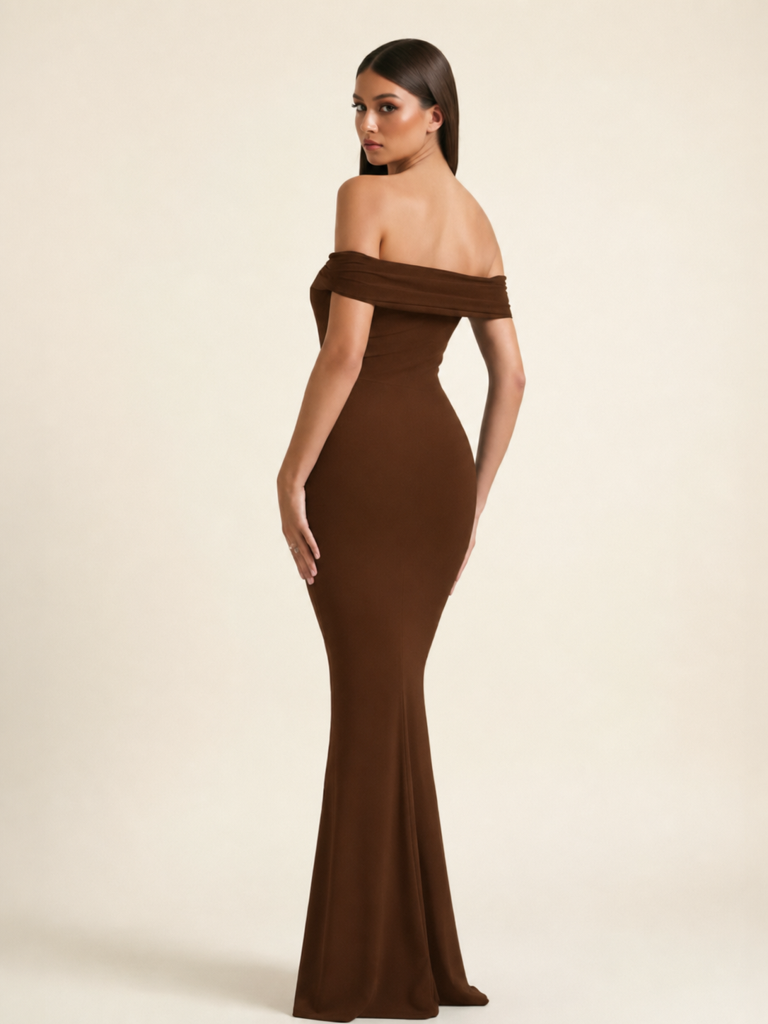 Off-the-Shoulder Mermaid Evening Dress