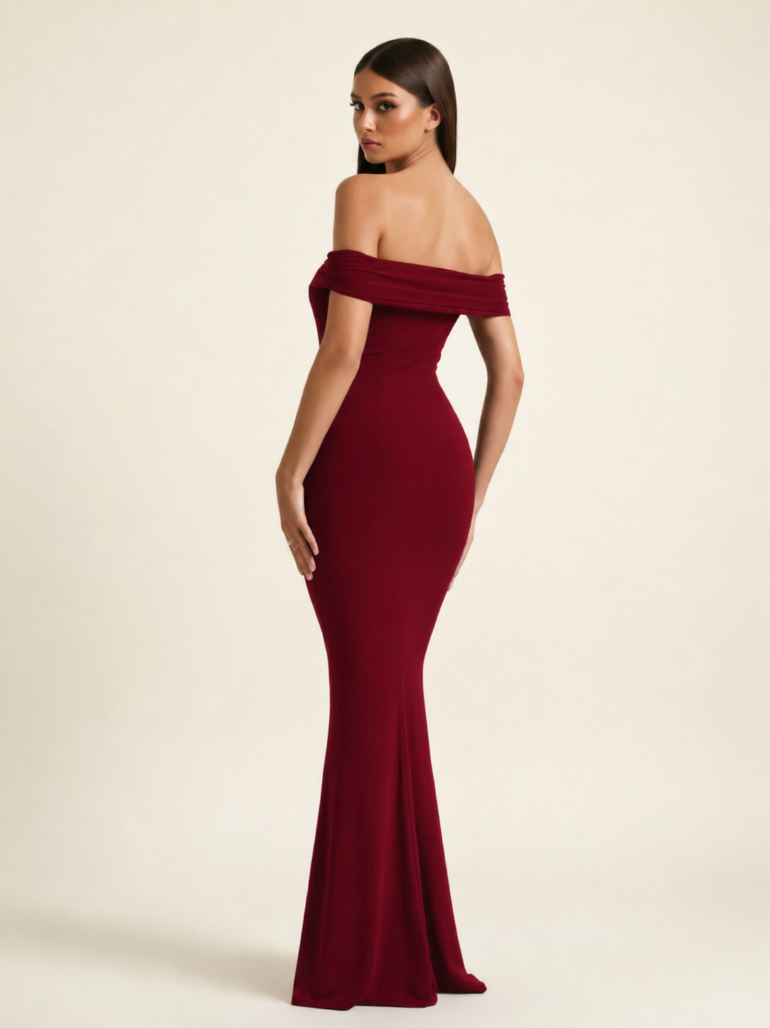 Off-the-Shoulder Mermaid Evening Dress