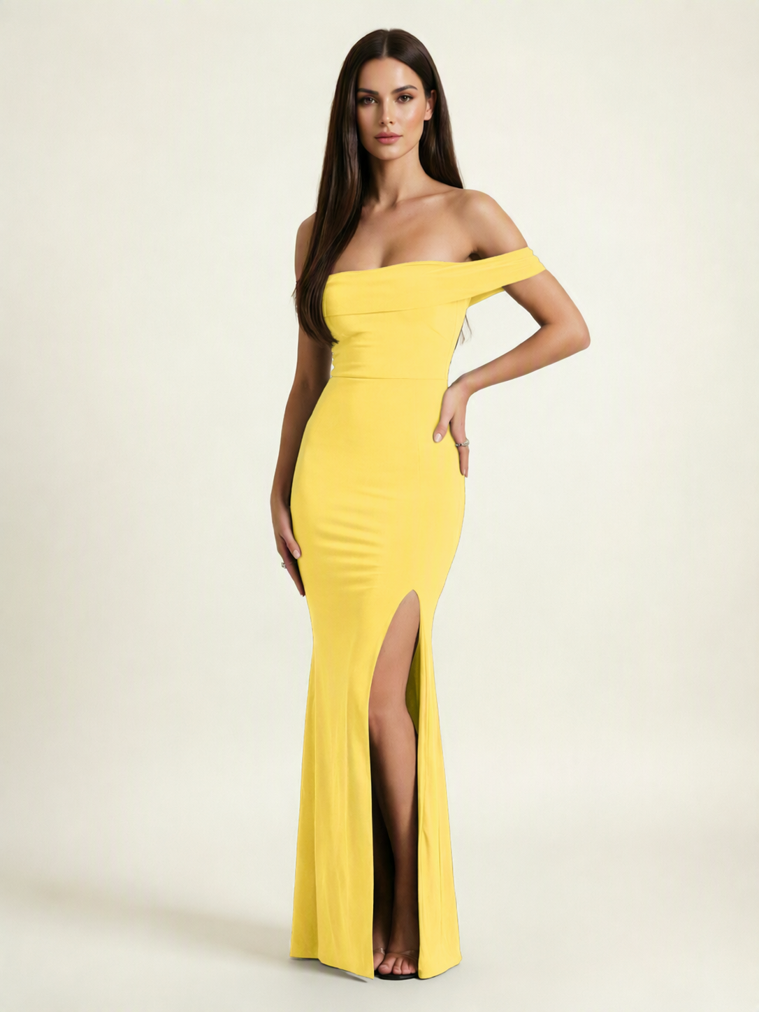 Off-the-Shoulder Mermaid Evening Dress