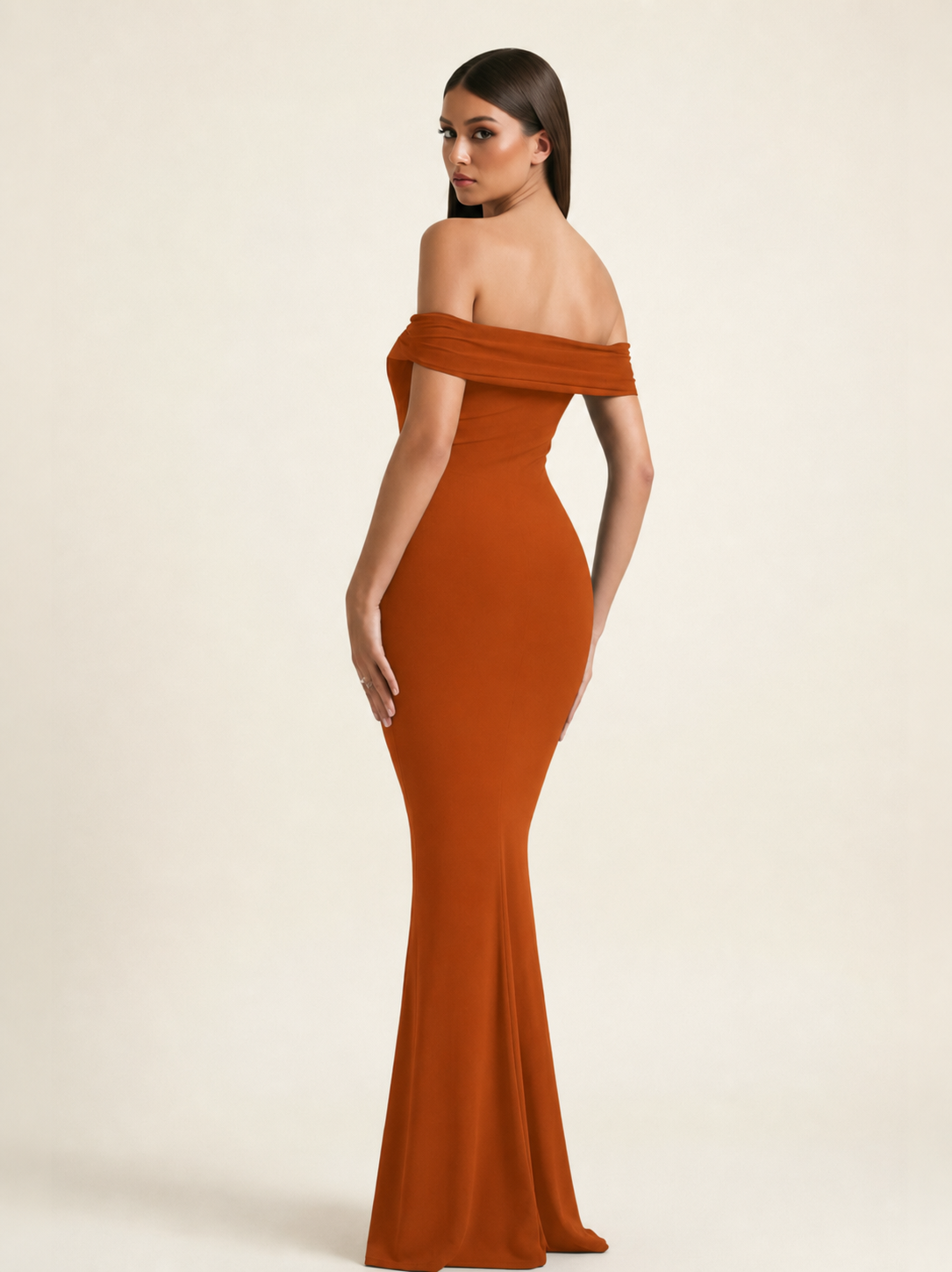 Off-the-Shoulder Mermaid Evening Dress