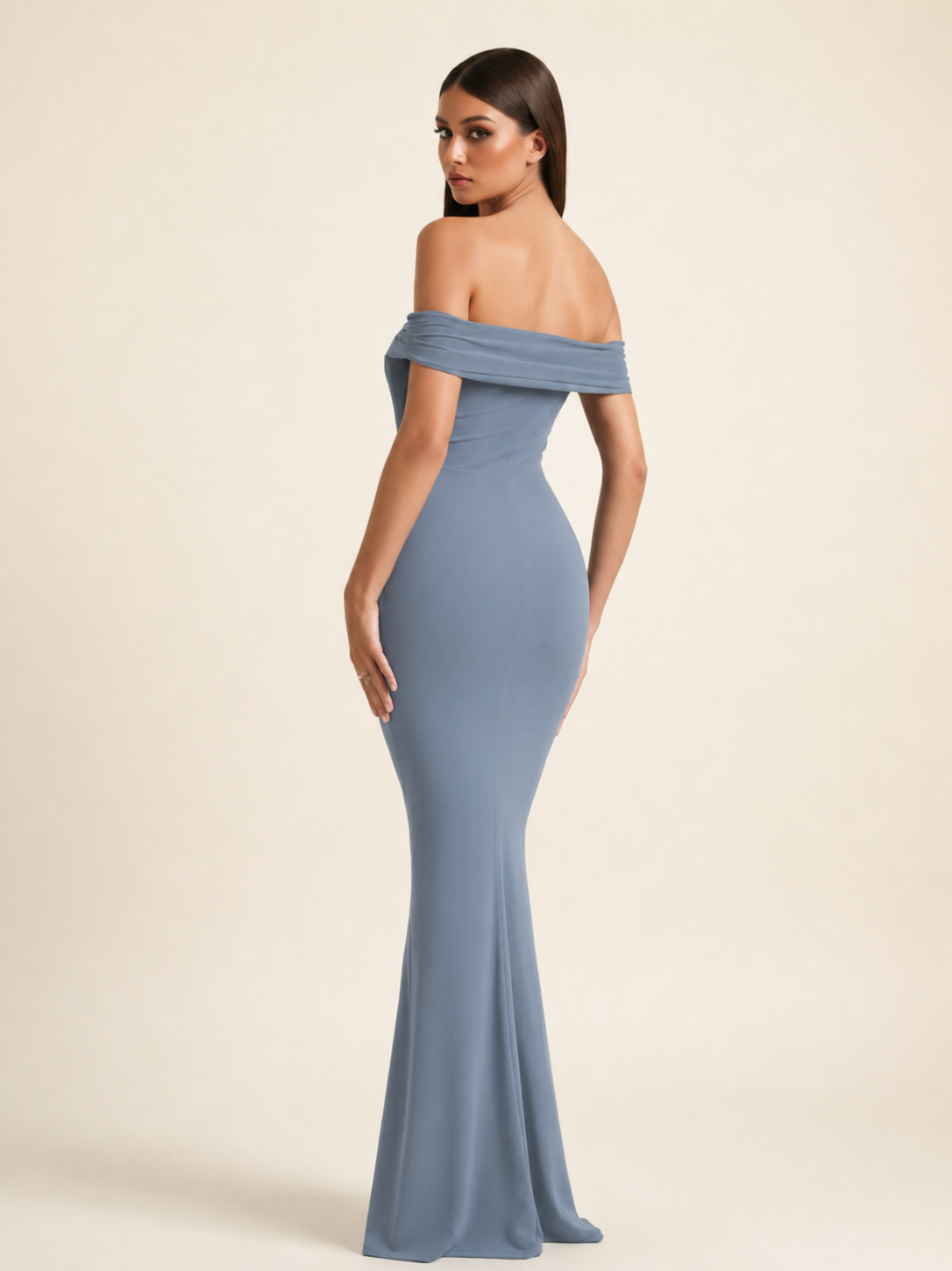 Off-the-Shoulder Mermaid Evening Dress