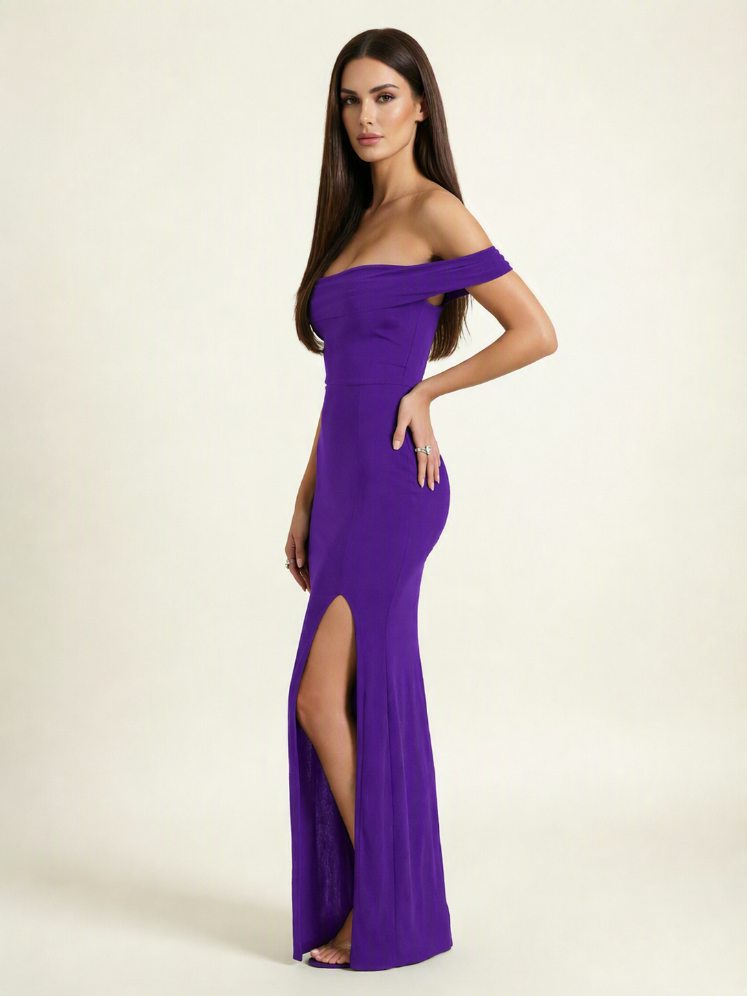 Off-the-Shoulder Mermaid Evening Dress
